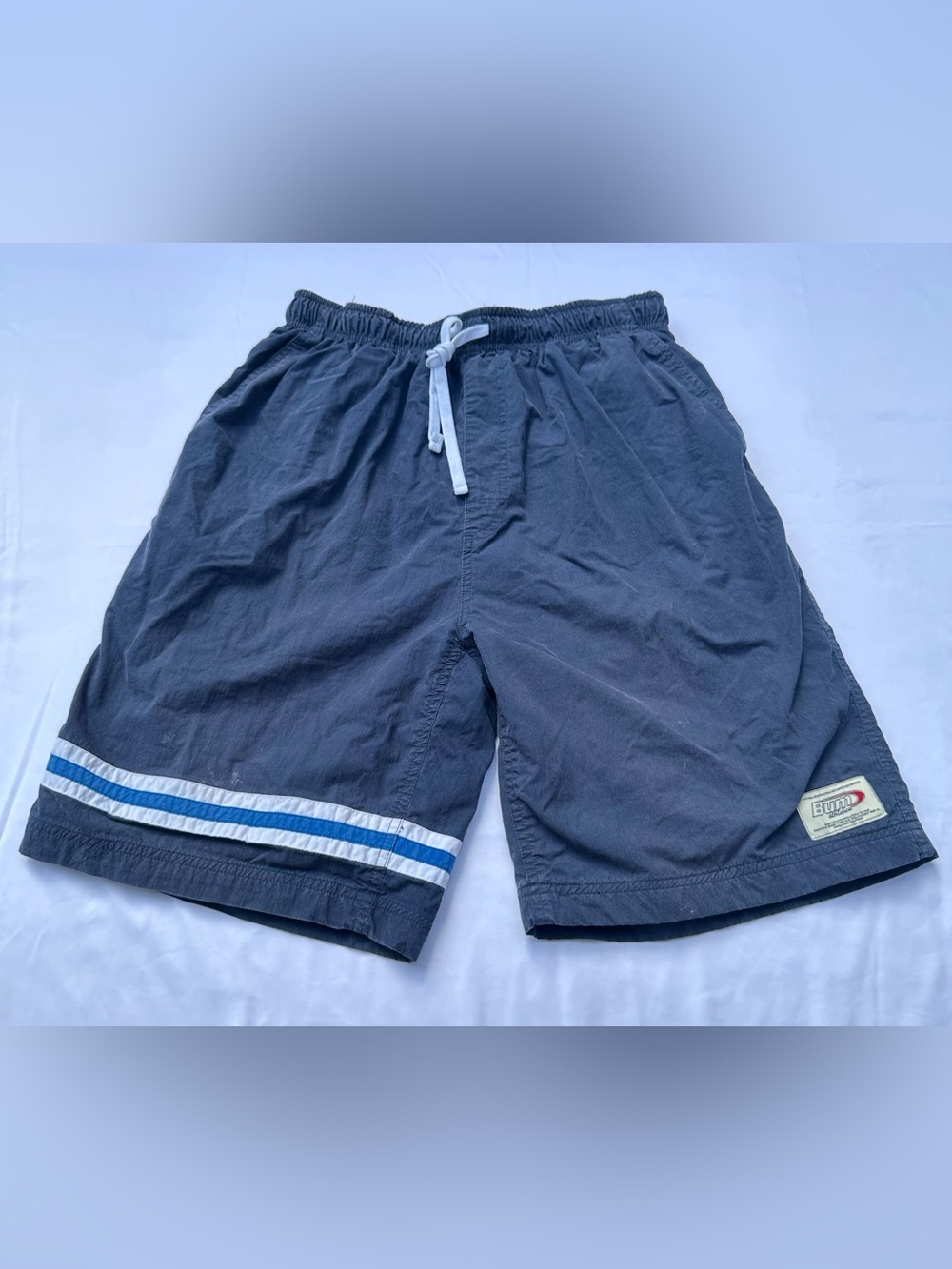 B.U.M. Equipment Vintage Navy Blue Athletic Shorts Size M